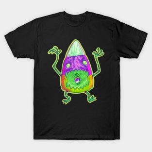 Halloween Candy Corn Monster Zombie T-Shirt